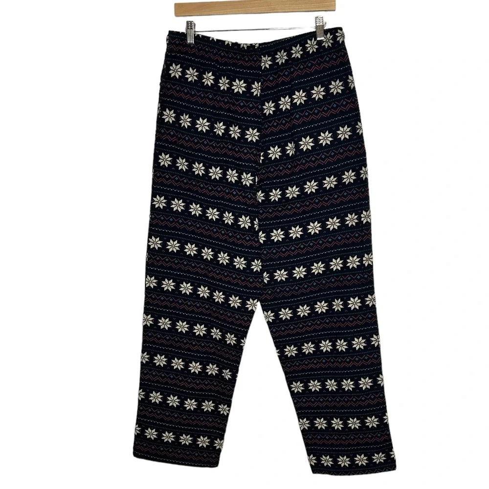 NEW St John’s Bay Men’s Flannel Pajama Pants Fair Isle Print Size Medium